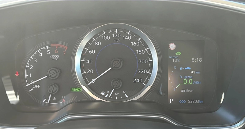 Toyota Corolla cena 81900 przebieg: 52979, rok produkcji 2019 z Dynów małe 277